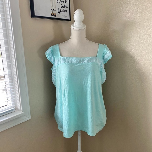 St. John’s Bay flutter strap tank top, Sz. XL - Picture 1 of 9